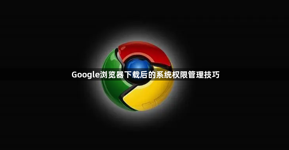 Google浏览器下载后的系统权限管理技巧1