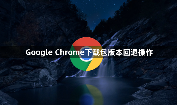Google Chrome下载包版本回退操作1