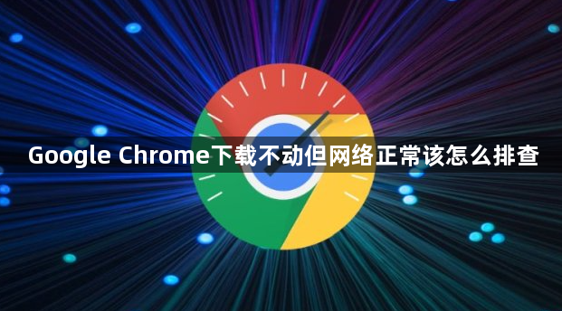 Google Chrome下载不动但网络正常该怎么排查1