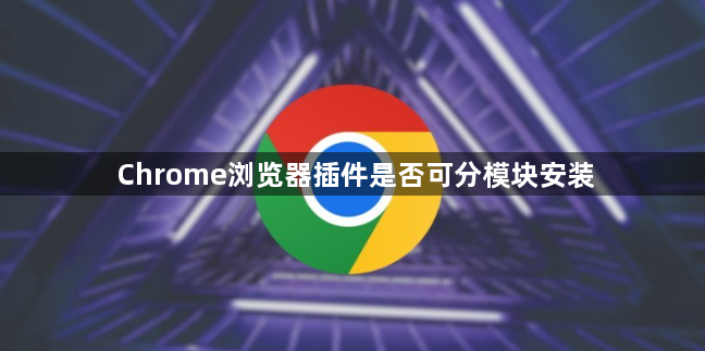 Chrome浏览器插件是否可分模块安装1