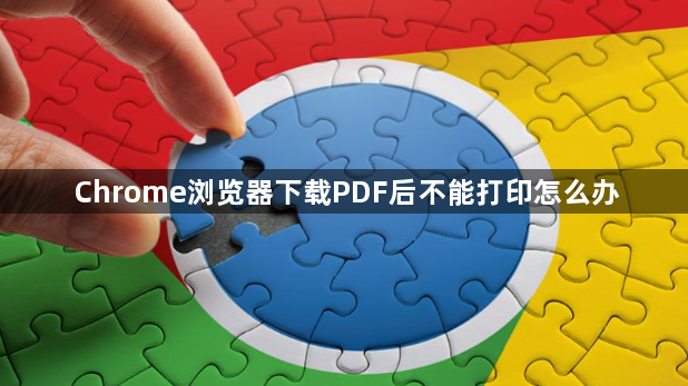 Chrome浏览器下载PDF后不能打印怎么办1