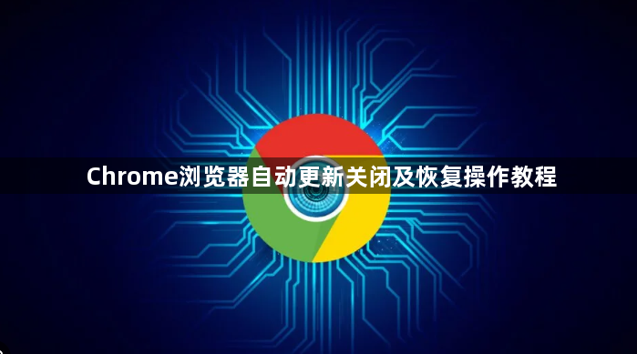 Chrome浏览器自动更新关闭及恢复操作教程1