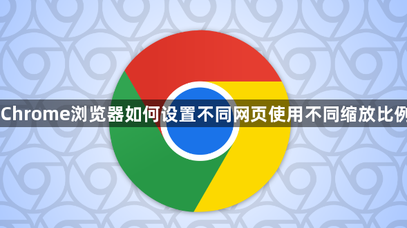 Chrome浏览器如何设置不同网页使用不同缩放比例1