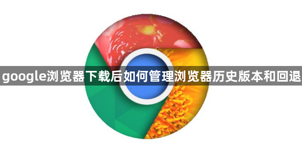 google浏览器下载后如何管理浏览器历史版本和回退1