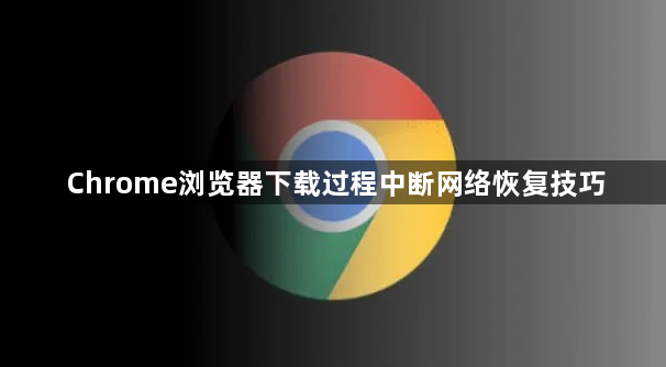 Chrome浏览器下载过程中断网络恢复技巧1
