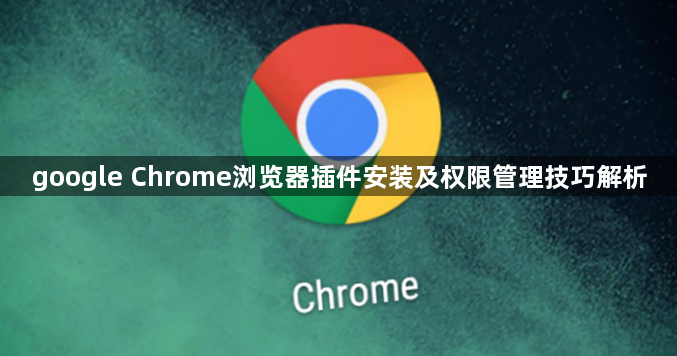 google Chrome浏览器插件安装及权限管理技巧解析1