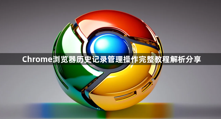 Chrome浏览器历史记录管理操作完整教程解析分享1