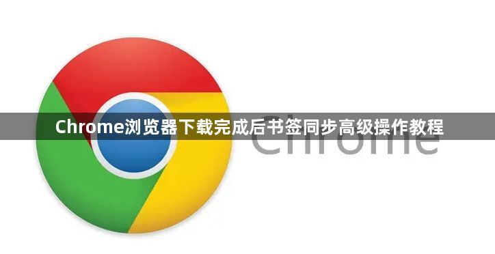 Chrome浏览器下载完成后书签同步高级操作教程1
