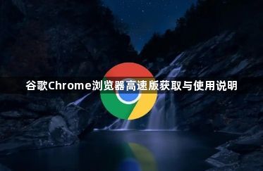 谷歌Chrome浏览器高速版获取与使用说明1
