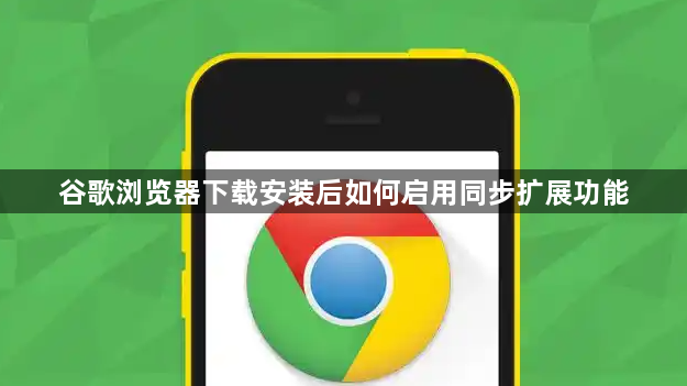 谷歌浏览器下载安装后如何启用同步扩展功能1