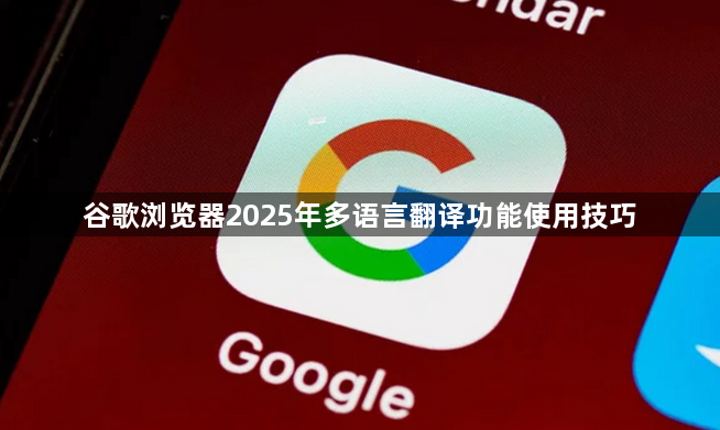 谷歌浏览器2025年多语言翻译功能使用技巧1