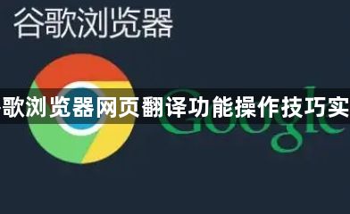 谷歌浏览器网页翻译功能操作技巧实用1