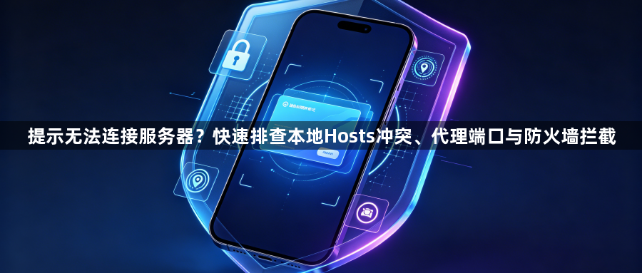 提示无法连接服务器？快速排查本地Hosts冲突、代理端口与防火墙拦截1