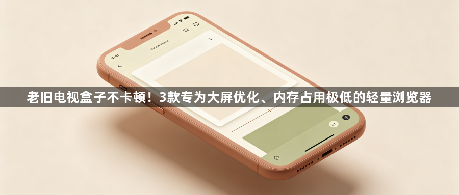老旧电视盒子不卡顿!3款专为大屏优化、内存占用极低的轻量浏览器1
