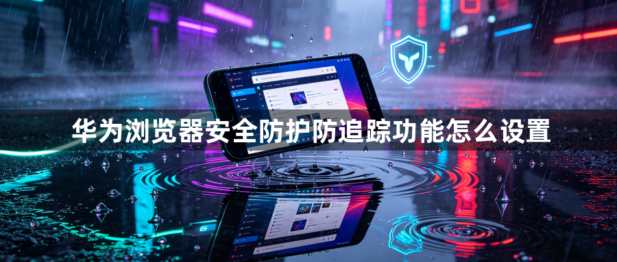 华为浏览器安全防护防追踪功能怎么设置1