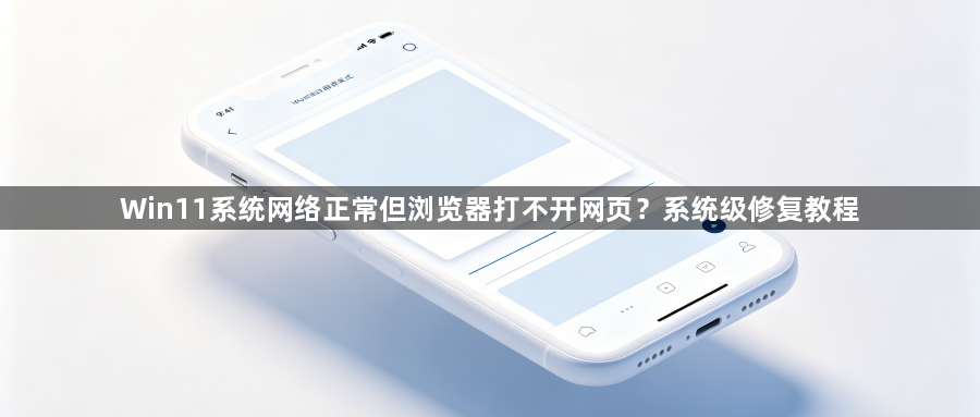 Win11系统网络正常但浏览器打不开网页?系统级修复教程1