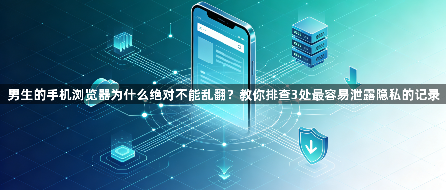 男生的手机浏览器为什么绝对不能乱翻?教你排查3处最容易泄露隐私的记录1