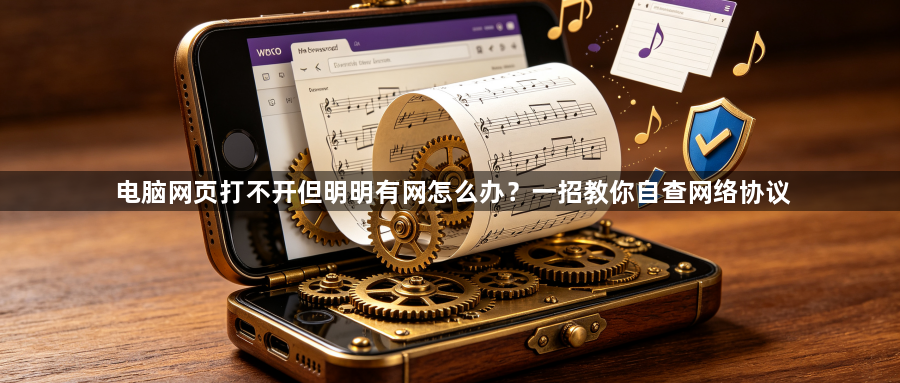 电脑网页打不开但明明有网怎么办？一招教你自查网络协议1