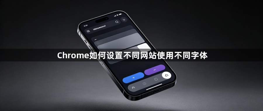 Chrome如何设置不同网站使用不同字体1