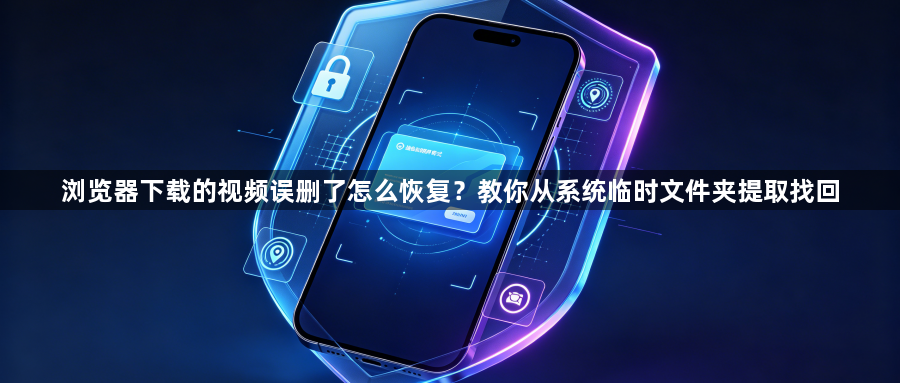 浏览器下载的视频误删了怎么恢复?教你从系统临时文件夹提取找回1