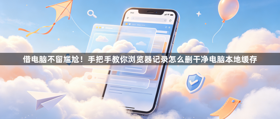 借电脑不留尴尬！手把手教你浏览器记录怎么删干净电脑本地缓存1