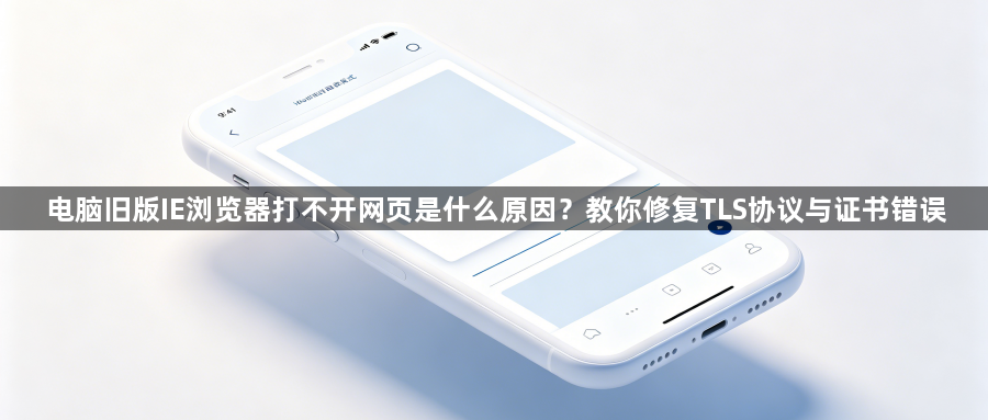 电脑旧版IE浏览器打不开网页是什么原因?教你修复TLS协议与证书错误1