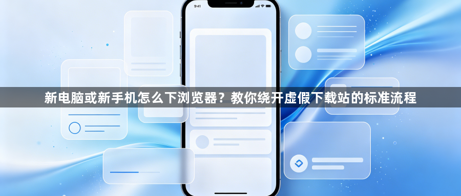 新电脑或新手机怎么下浏览器?教你绕开虚假下载站的标准流程1