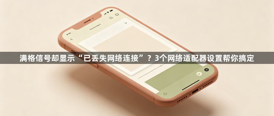 满格信号却显示“已丢失网络连接”?3个网络适配器设置帮你搞定1