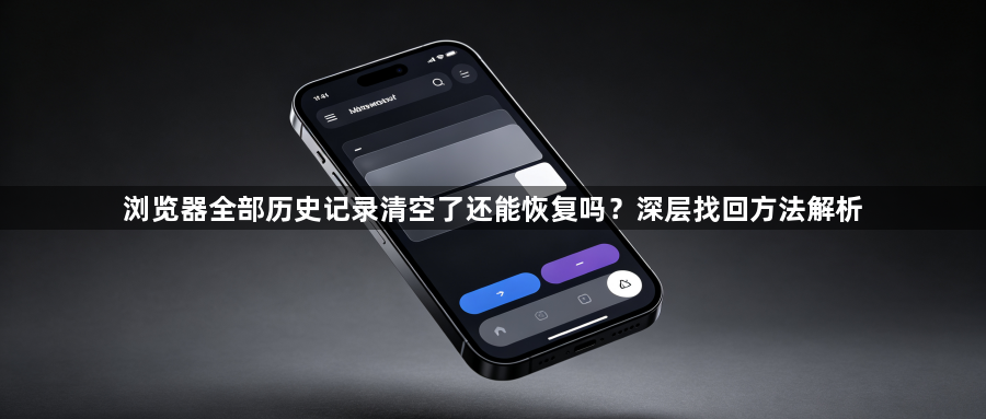 浏览器全部历史记录清空了还能恢复吗？深层找回方法解析1