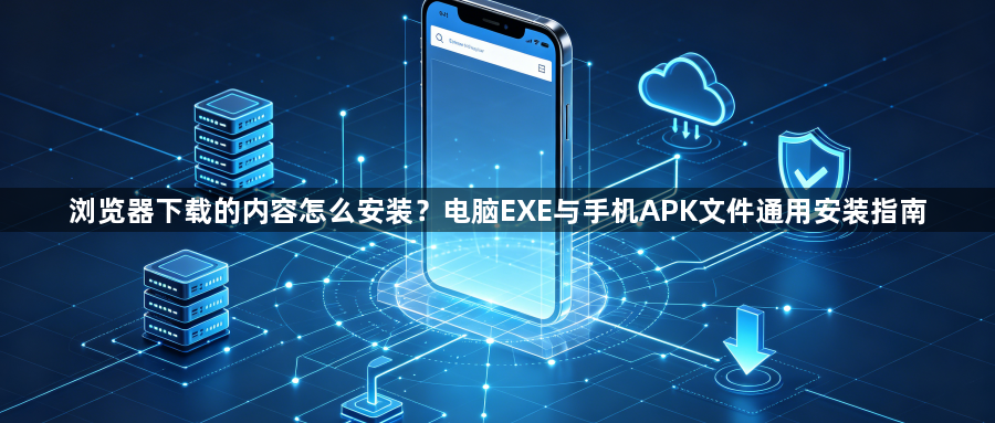 浏览器下载的内容怎么安装?电脑EXE与手机APK文件通用安装指南1