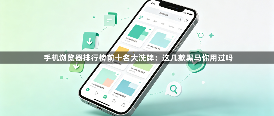 手机浏览器排行榜前十名大洗牌:这几款黑马你用过吗1