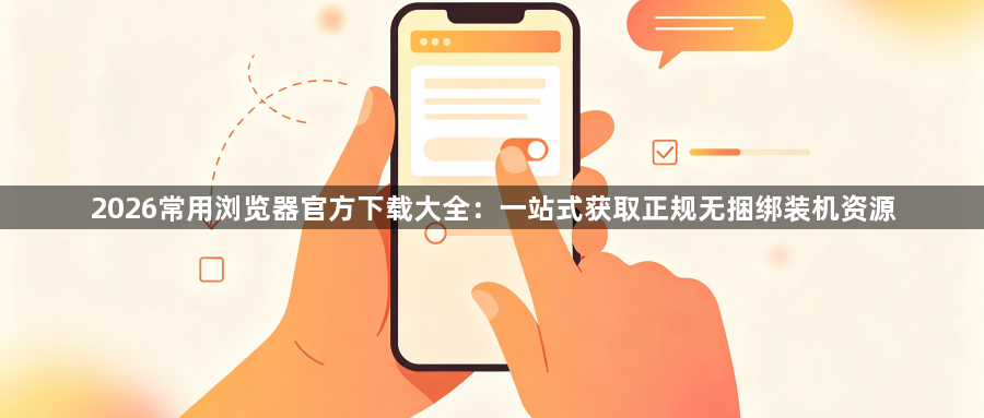 2026常用浏览器官方下载大全:一站式获取正规无捆绑装机资源1