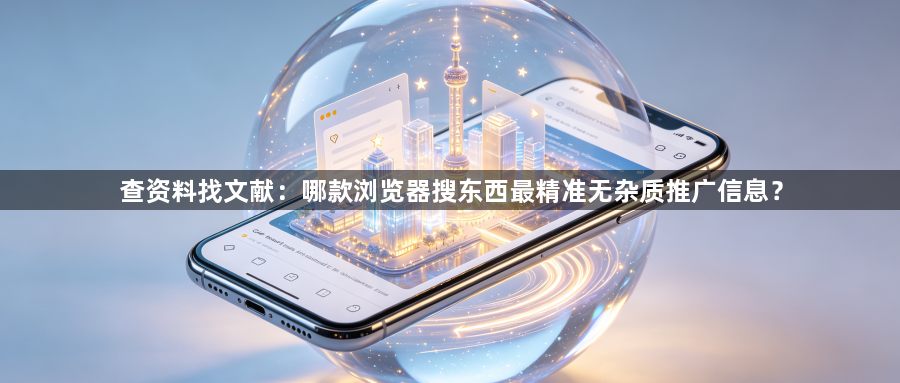 查资料找文献：哪款浏览器搜东西最精准无杂质推广信息？1