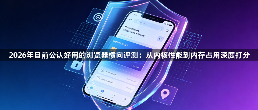 2026年目前公认好用的浏览器横向评测:从内核性能到内存占用深度打分1