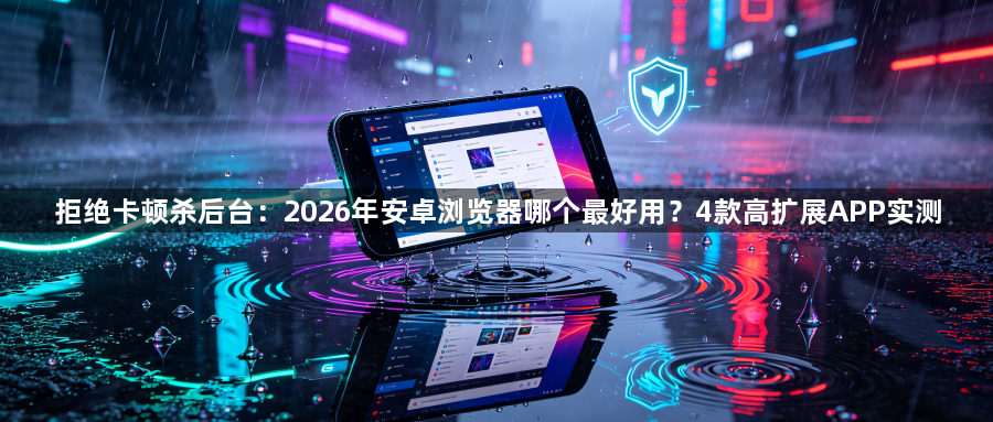 拒绝卡顿杀后台：2026年安卓浏览器哪个最好用？4款高扩展APP实测1