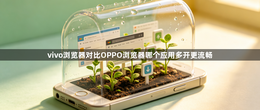 vivo浏览器对比OPPO浏览器哪个应用多开更流畅1
