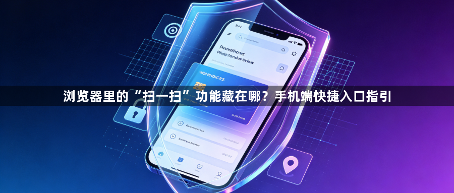 浏览器里的“扫一扫”功能藏在哪?手机端快捷入口指引1