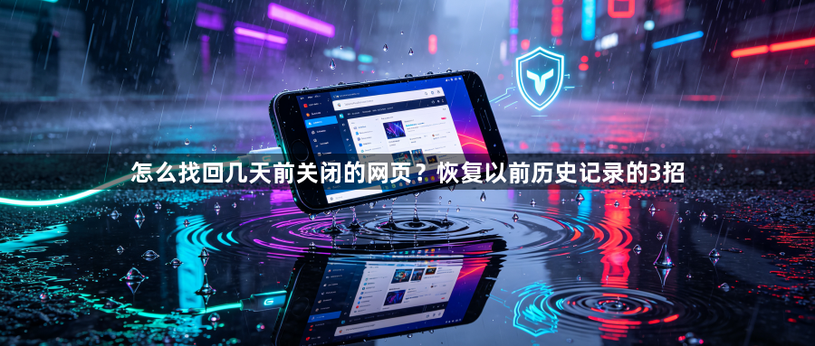 怎么找回几天前关闭的网页?恢复以前历史记录的3招1
